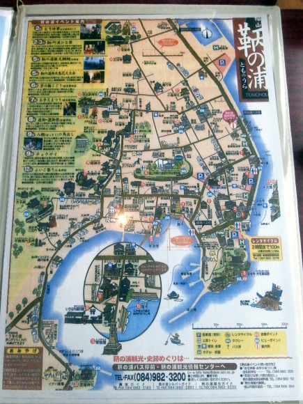 鞆の浦案内図