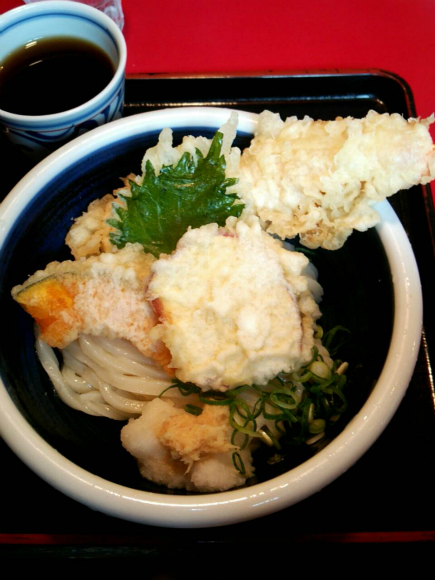 ぶっかけ天ぷら(海老が１本)