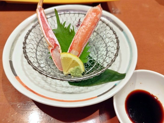ずわい蟹刺身